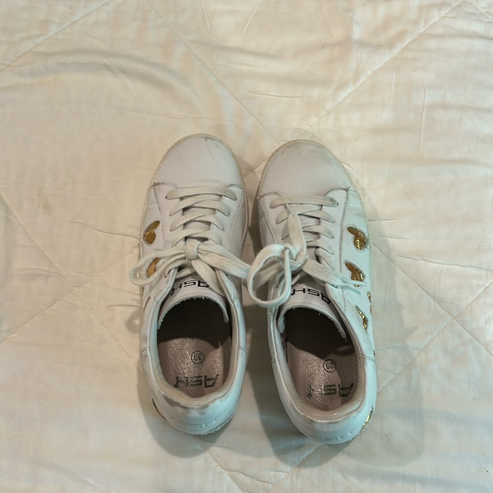 Ash gold heart sneakers